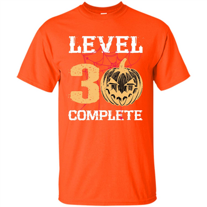 Halloween T-shirt Level 30 Complete Orange