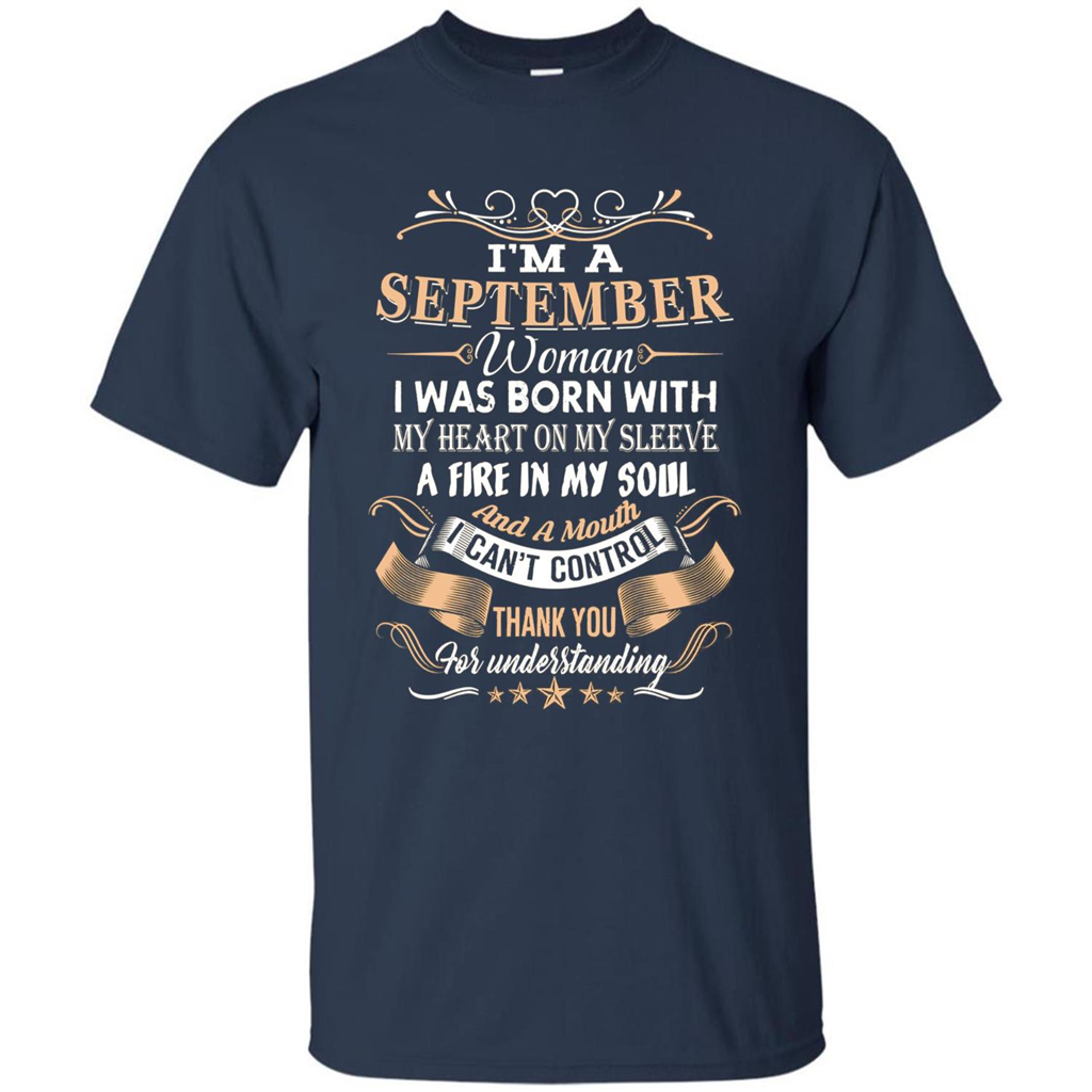 I'm A September Woman T-shirt Navy
