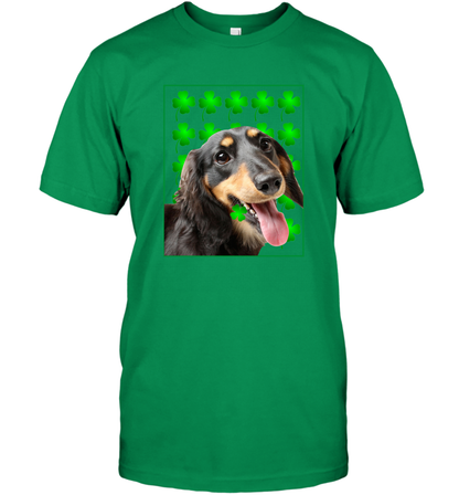 Dachshund With Shamrocks Shirt T-Shirt Irish Green