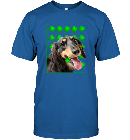 Dachshund With Shamrocks Shirt T-Shirt Royal