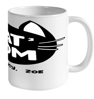 Cat Mom Family Members ( Customized Name or Number ) Ceramic Mug 11oz