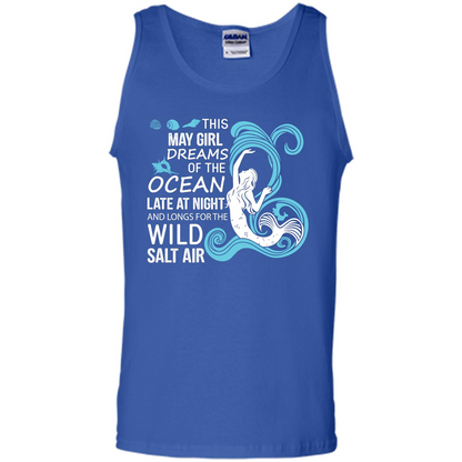 This May Girl Dreams Of The Ocean Late At Night T-shirt Royal