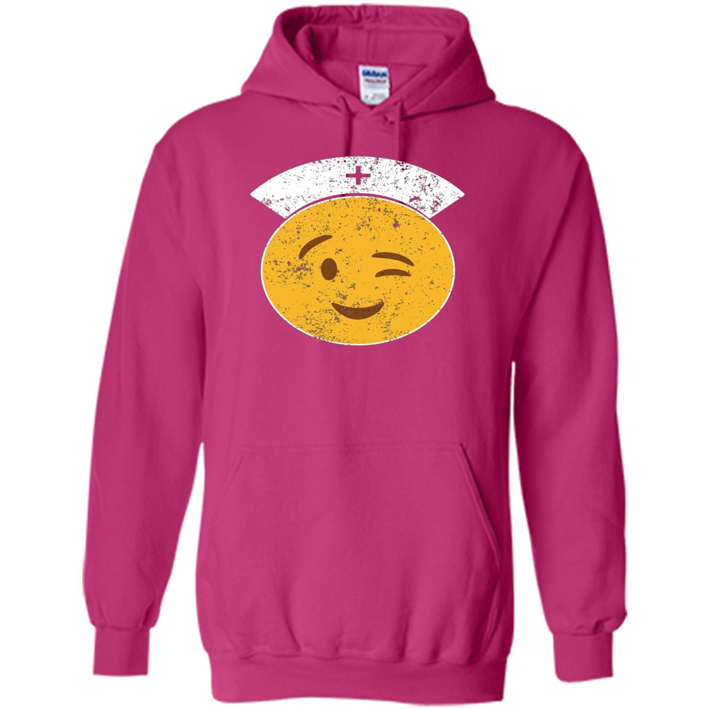 Nurse T-shirt Funny Nurse Emoji T-shirt Heliconia