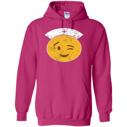 Nurse T-shirt Funny Nurse Emoji T-shirt Heliconia
