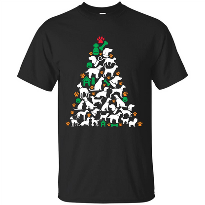 Christmas T-shirt Dog Lover Person Christmas Tree T-shirt Royal