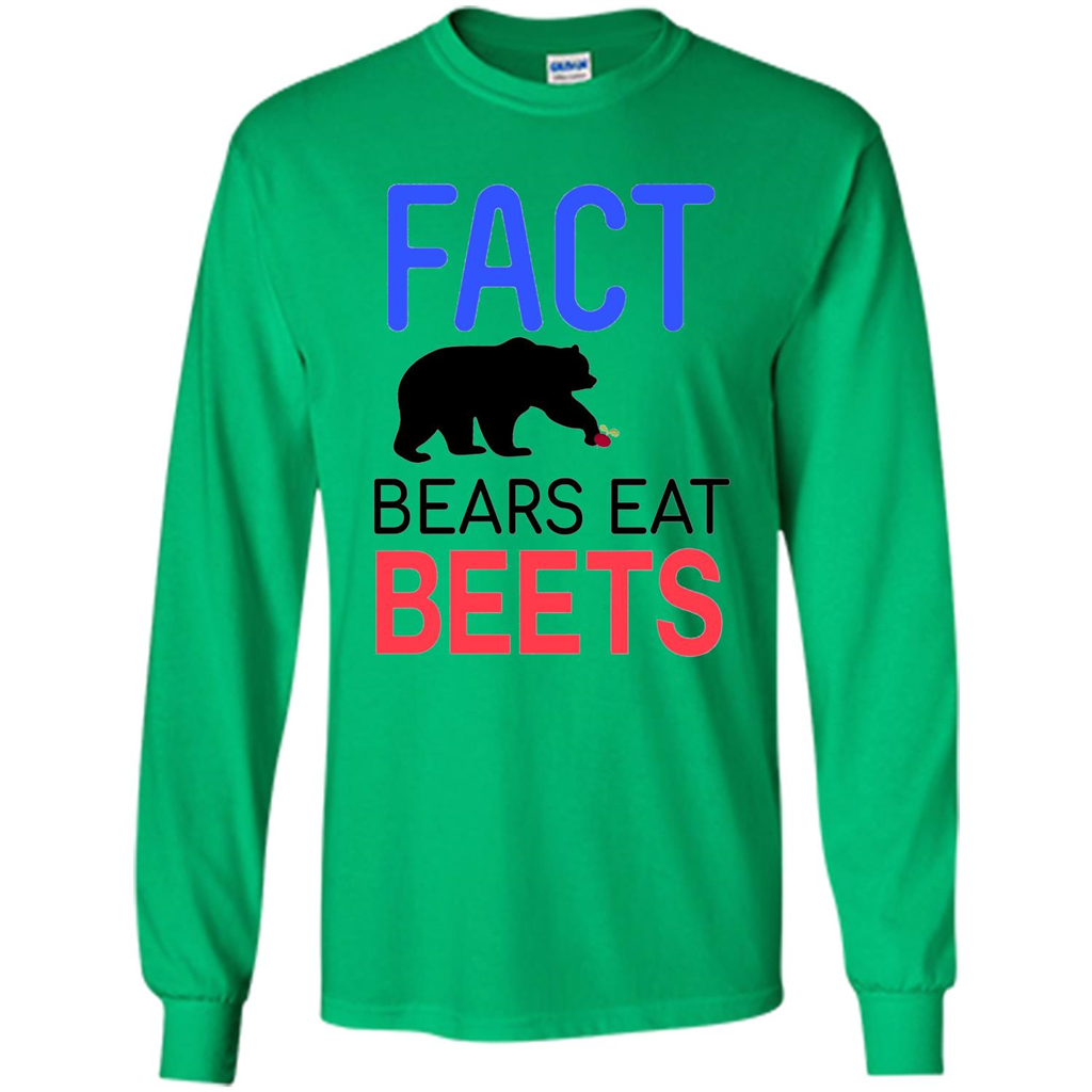 FACT Bears Eat Beets T-shirt Funny Men Women Novelty Gift Irish Green