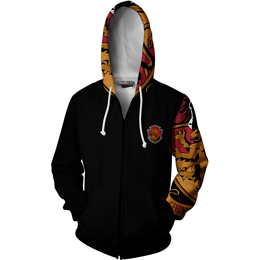 The Greatest Weapon Bravery Gryffindor Harry Potter Zip Up Hoodie