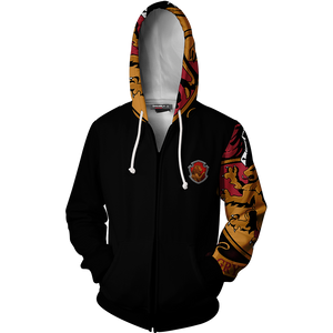 The Greatest Weapon Bravery Gryffindor Harry Potter Zip Up Hoodie
