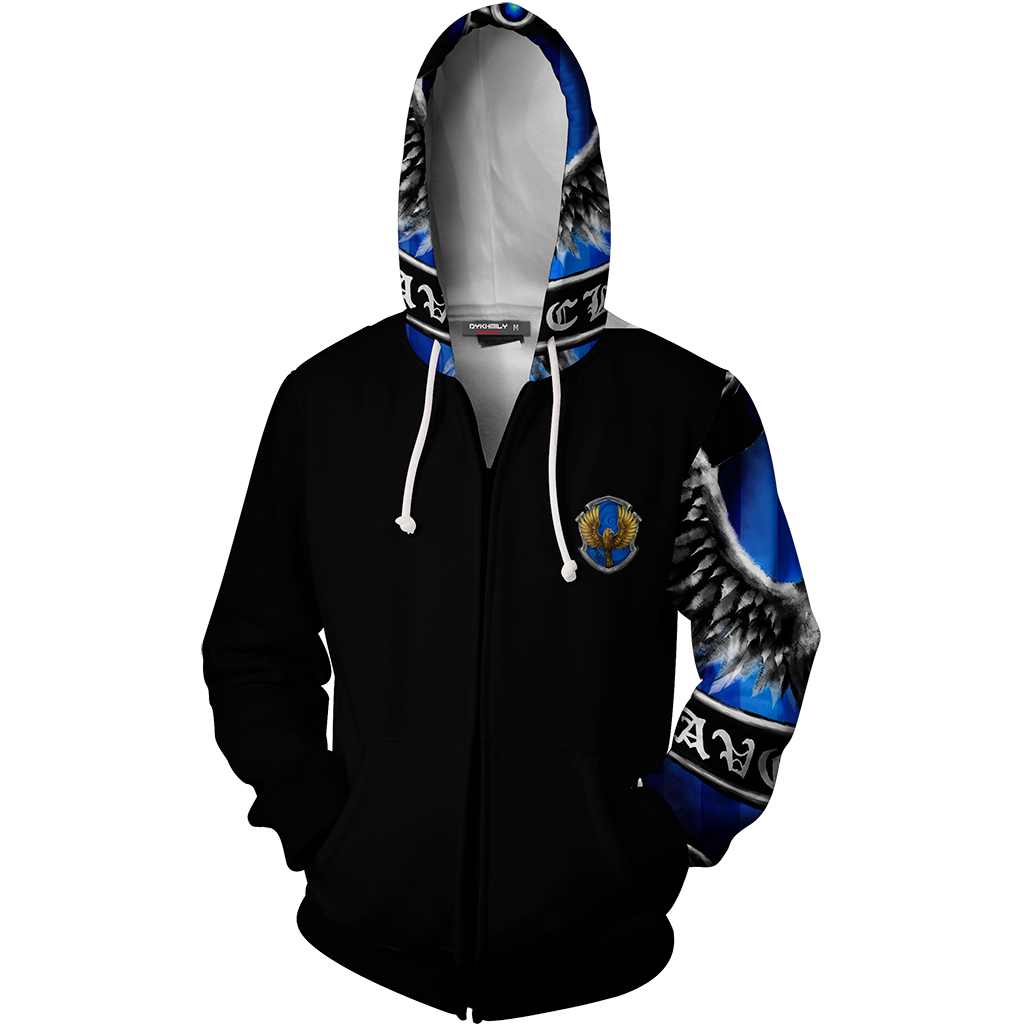 Wit Beyond Measure Is Man's Greatest Treasure Ravenclaw Harry Potter Zip Up Hoodie