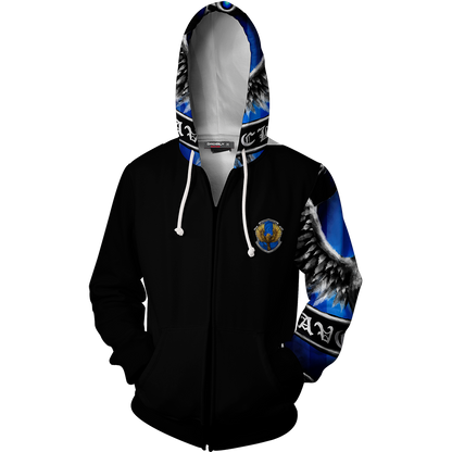 Wit Beyond Measure Is Man's Greatest Treasure Ravenclaw Harry Potter Zip Up Hoodie