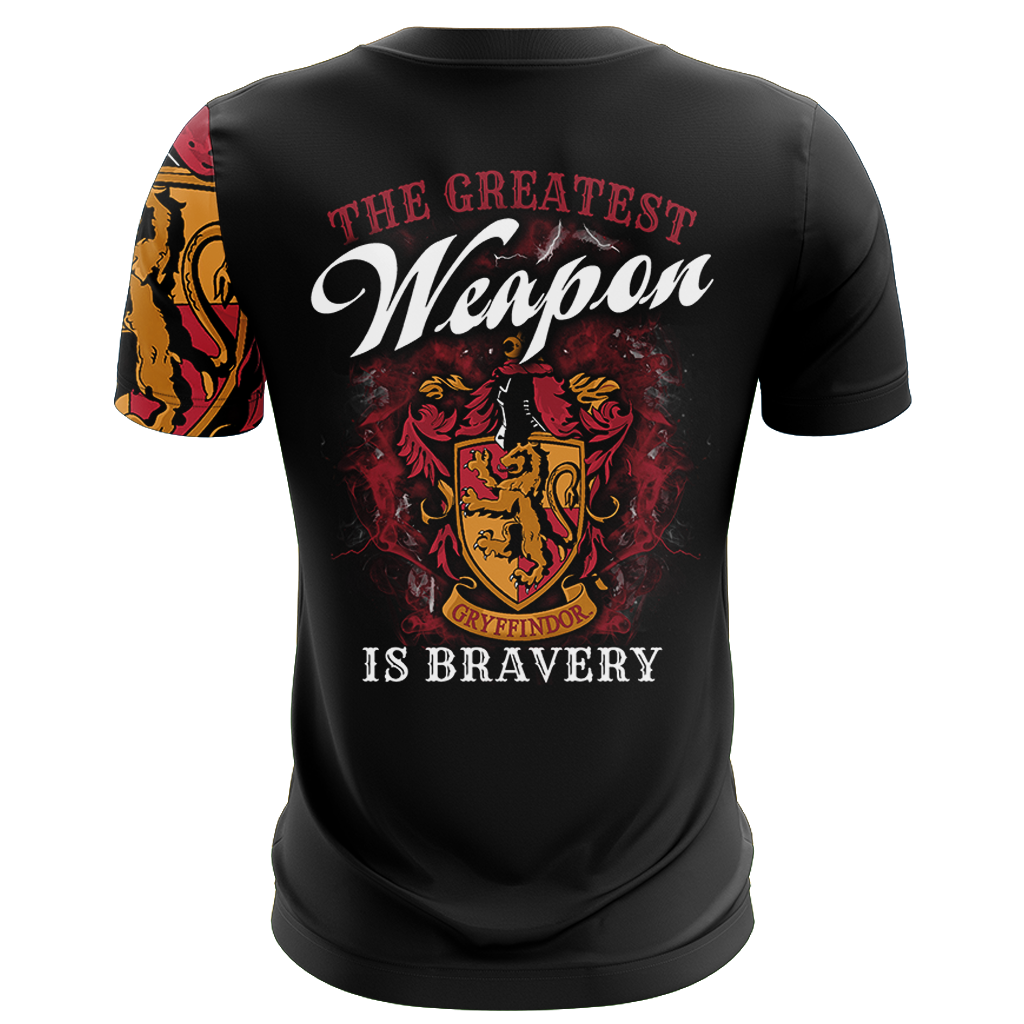 The Greatest Weapon Bravery Gryffindor Harry Potter Unisex 3D T-shirt