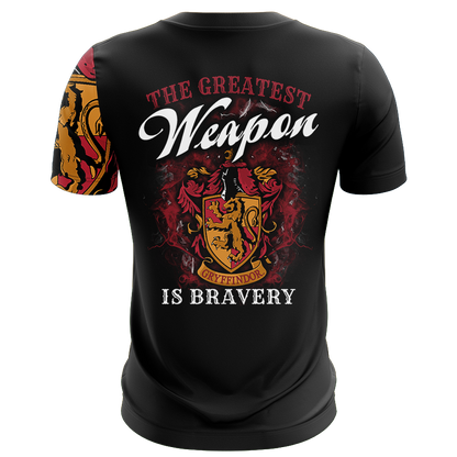 The Greatest Weapon Bravery Gryffindor Harry Potter Unisex 3D T-shirt