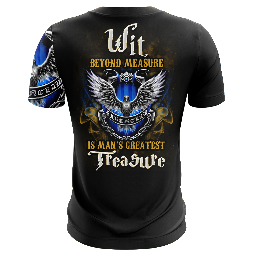 Wit Beyond Measure Is Man's Greatest Treasure Ravenclaw Harry Potter Unisex 3D T-shirt
