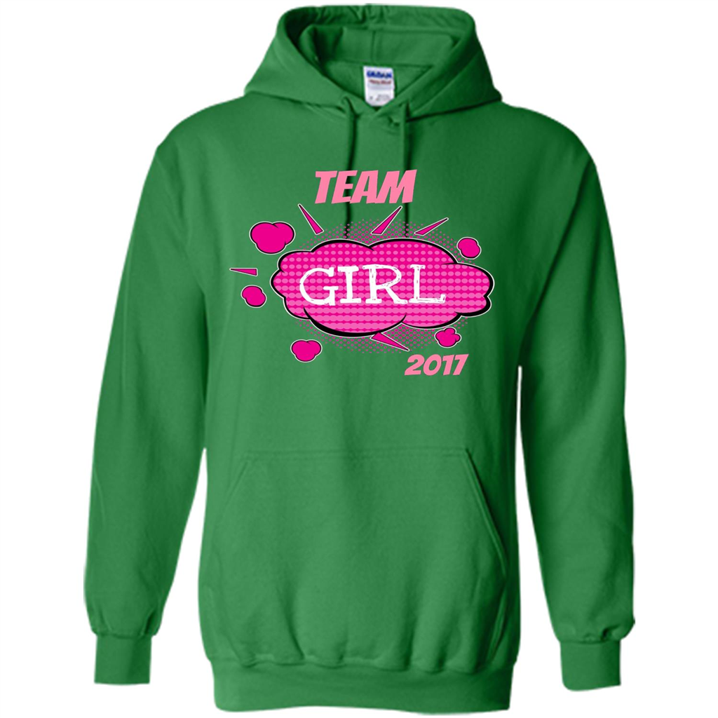 Team Girl Baby Shower Gender Reveal Party Cute Pink T-shirt Irish Green