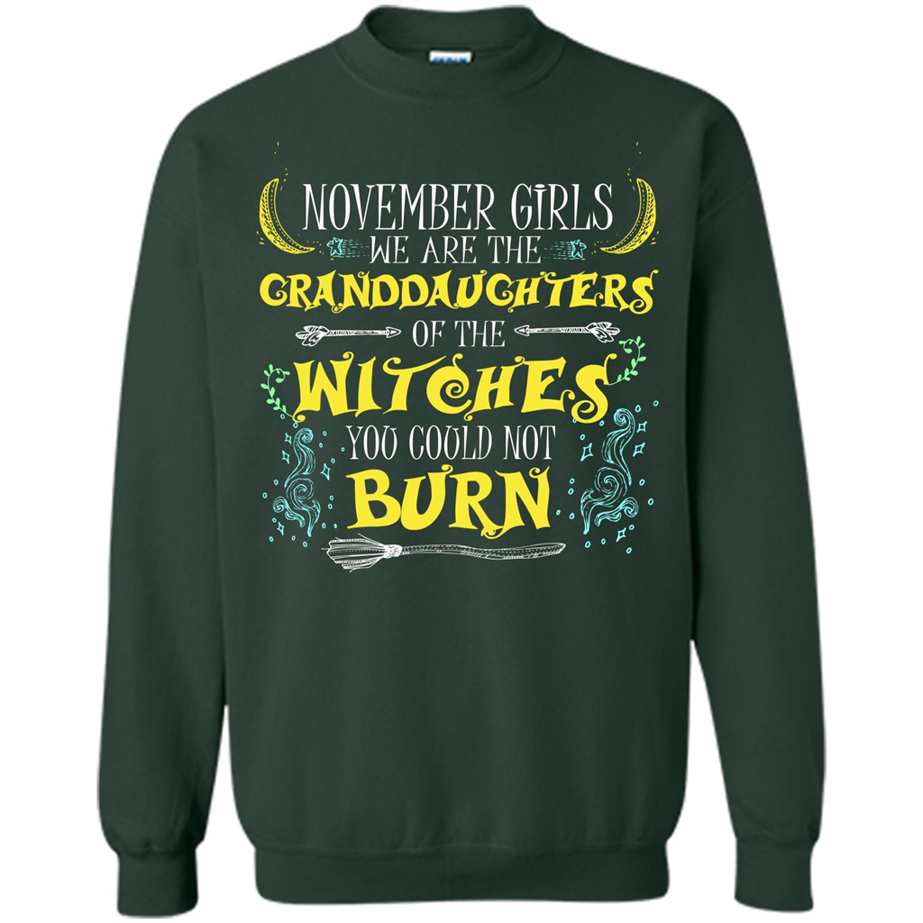 Halloween T-shirt November Girls T-shirt Forest Green