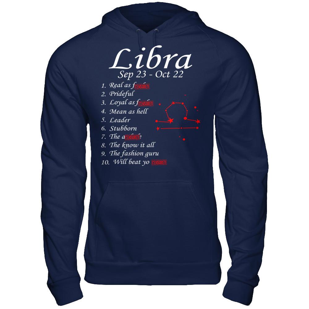 Libra Sep 23 - Oct 22 Gildan - Pullover Hoodie Navy