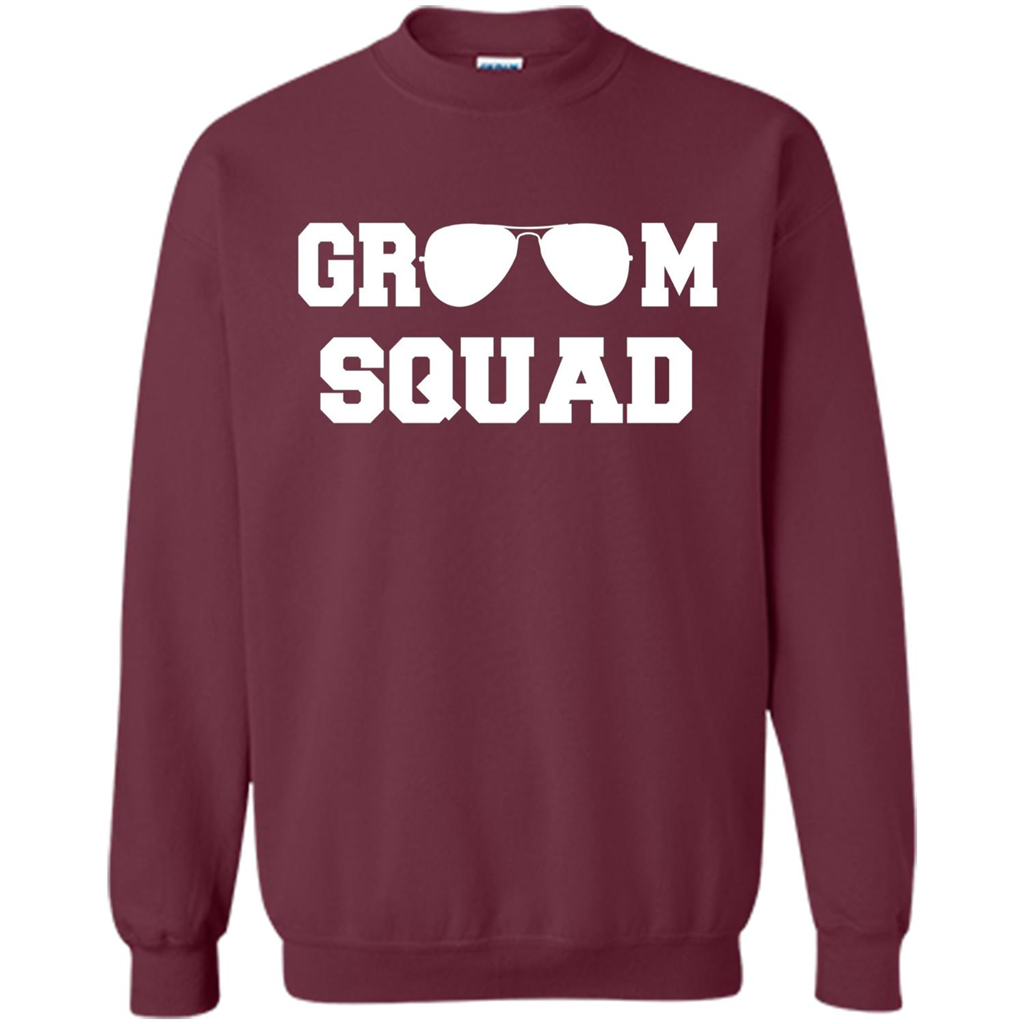 Cool Groom Squad T-Shirt Wedding Party Gift Shirt Maroon