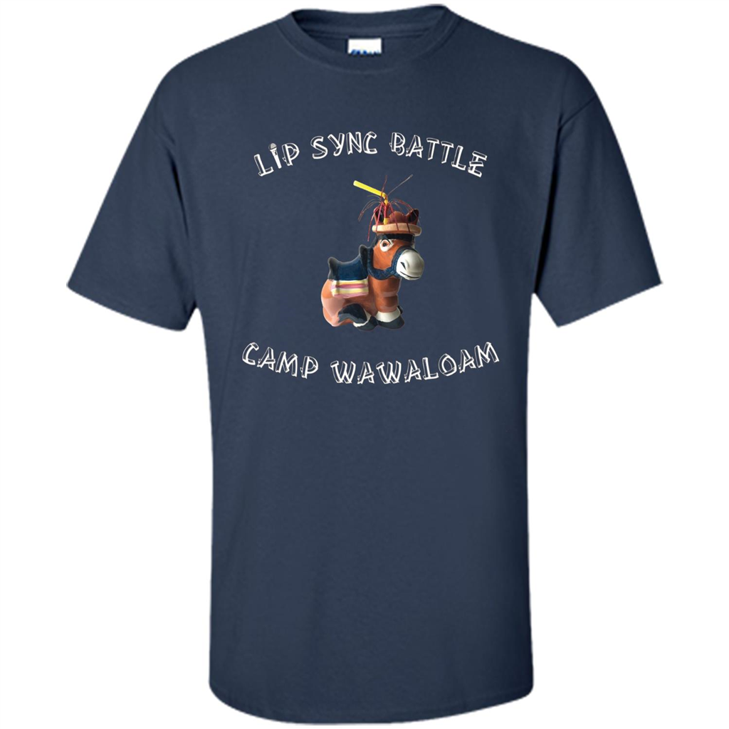 Lip Sync Camp T-shirt Camp Wawaloam Navy