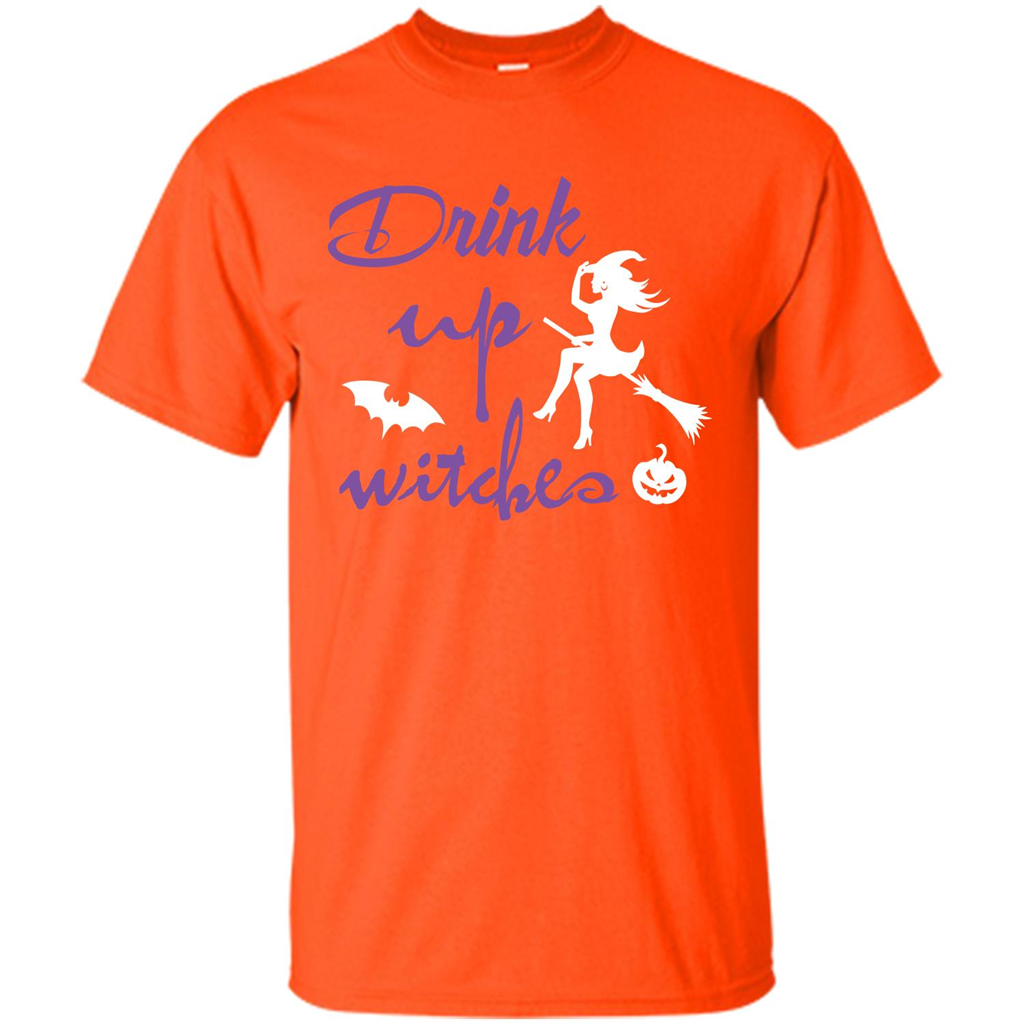 Halloween T-shirt Drink Up Witches T-shirt Orange
