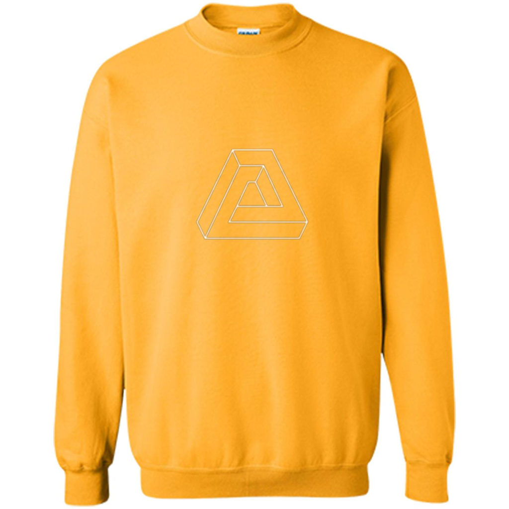 Optical Illusion - Impossible Figure T-shirt Gold
