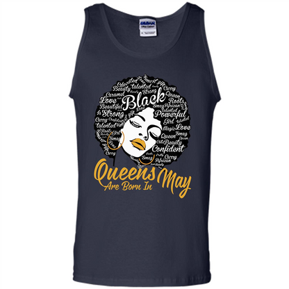 Queen Are Born In May T-shirt Navy