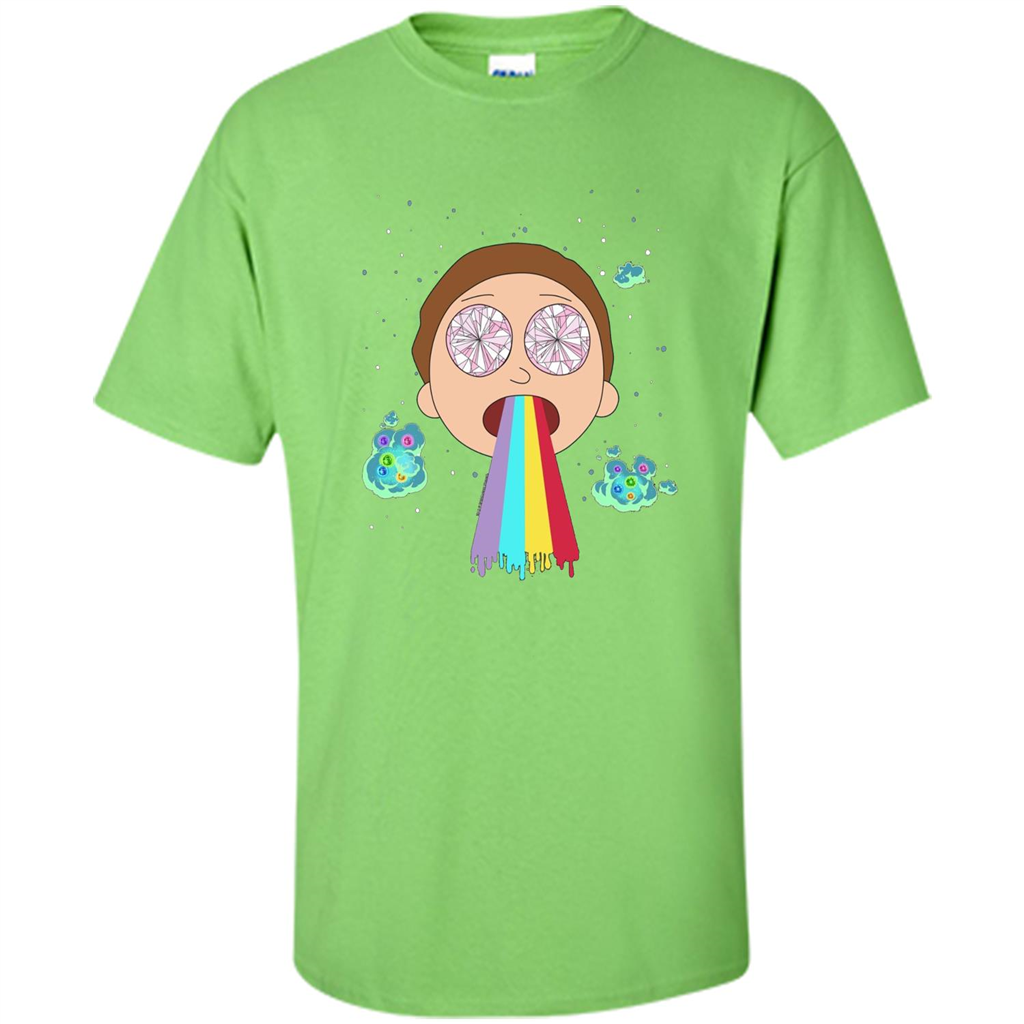 Cartoon Lovers T-shirt Space Morty Lime