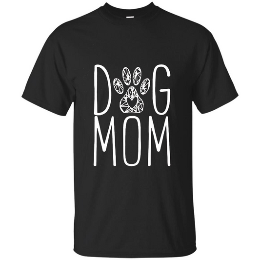 Dog Lover T-shirt Dog Mom Black