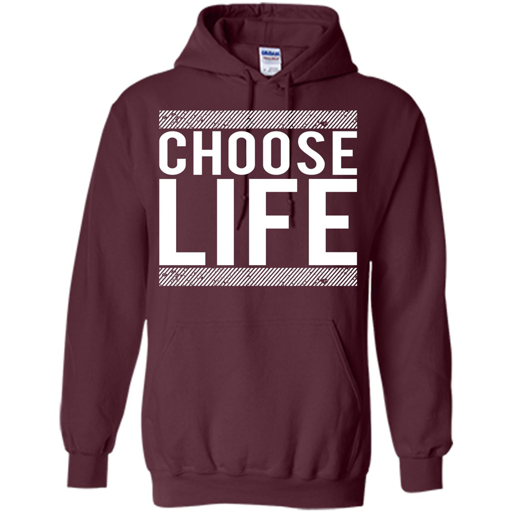 Choose Life T-Shirt Maroon