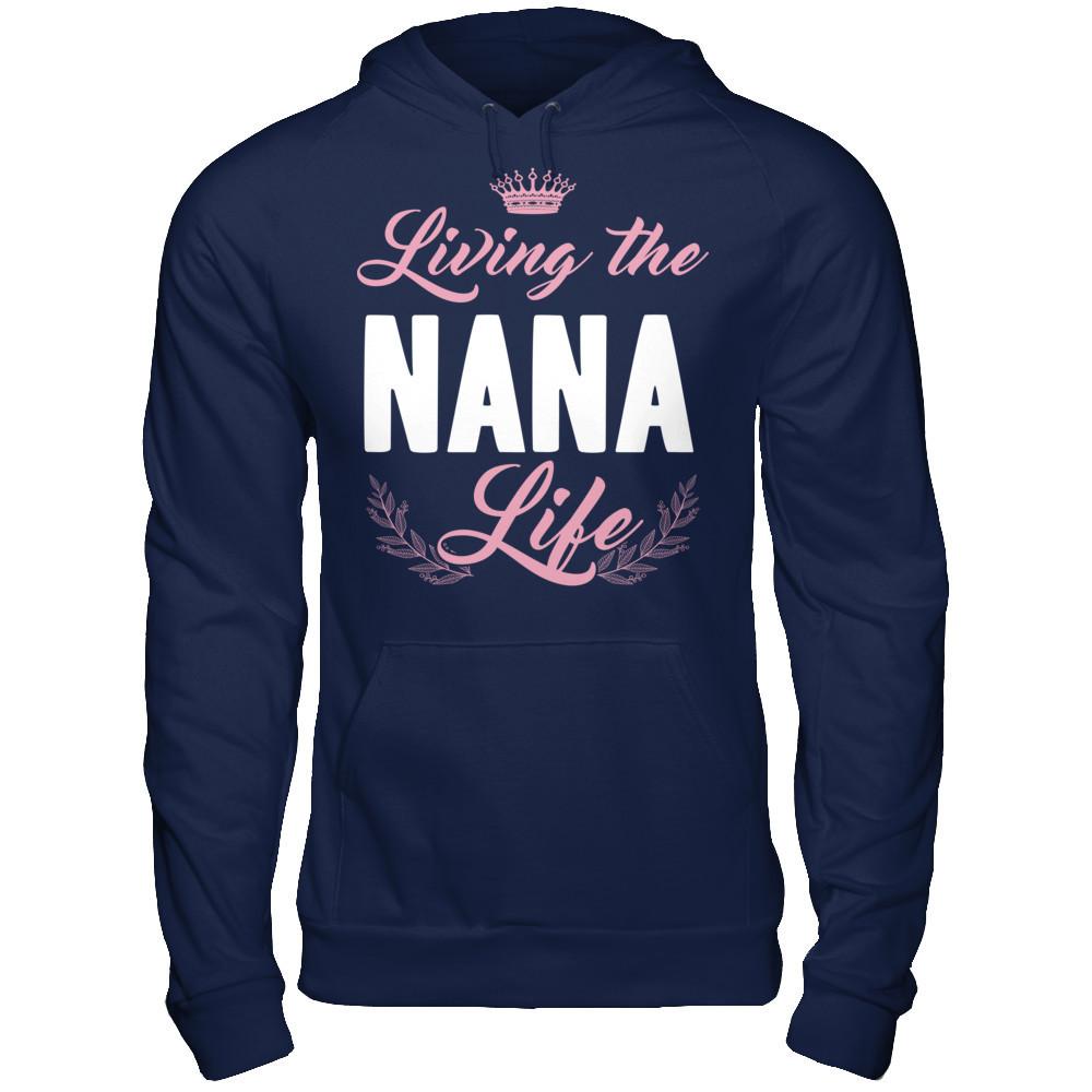 Living The Nana Life Gildan - Pullover Hoodie Navy
