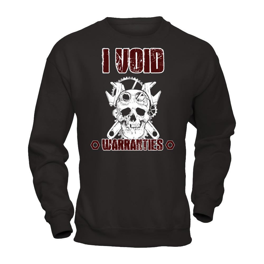 Mechanic - I Void Warranties T-shirt Gildan - Pullover Sweatshirt Black