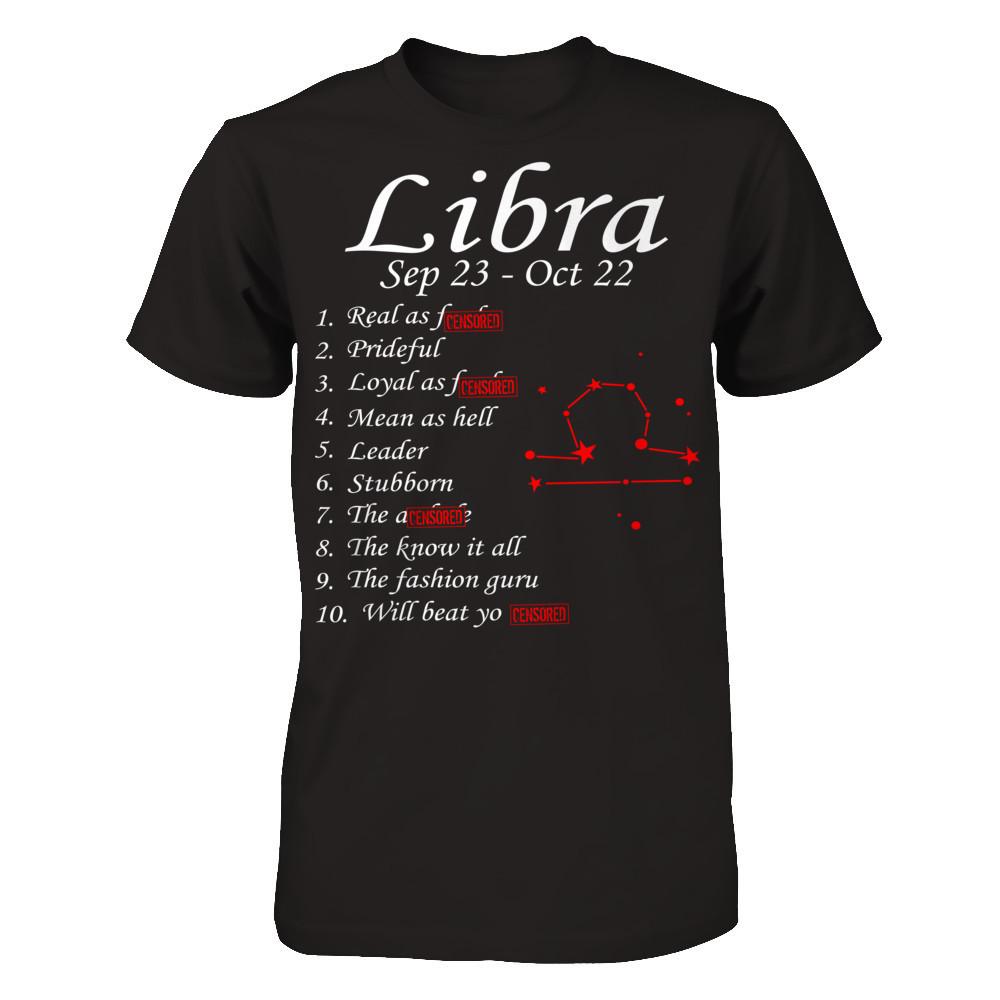 Libra Sep 23 - Oct 22 Gildan - Short Sleeve Tee Black
