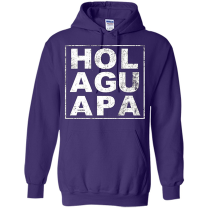 Hola Guapa HOL AGU APA T-shirt Funny Spanish T-shirt Purple