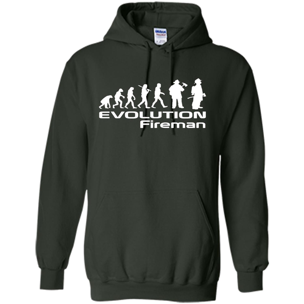 Firefighter T-shirt - Evolution Fireman T-shirt Forest Green