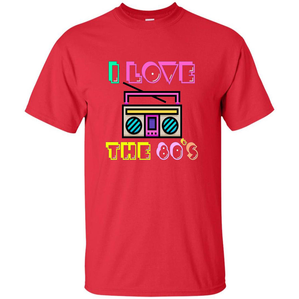 I Love The 80's T-shirt Red