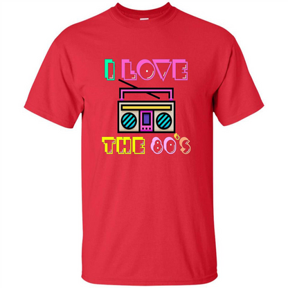 I Love The 80's T-shirt Red