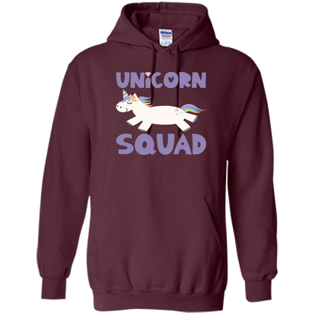 Unicorn Squad T-shirts Rainbow Fantasy Gift Princess Costume T-shirt Maroon