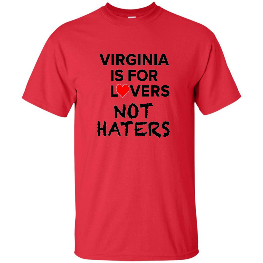Virginia Is For The Lovers, Not The Haters T-Shirt Red