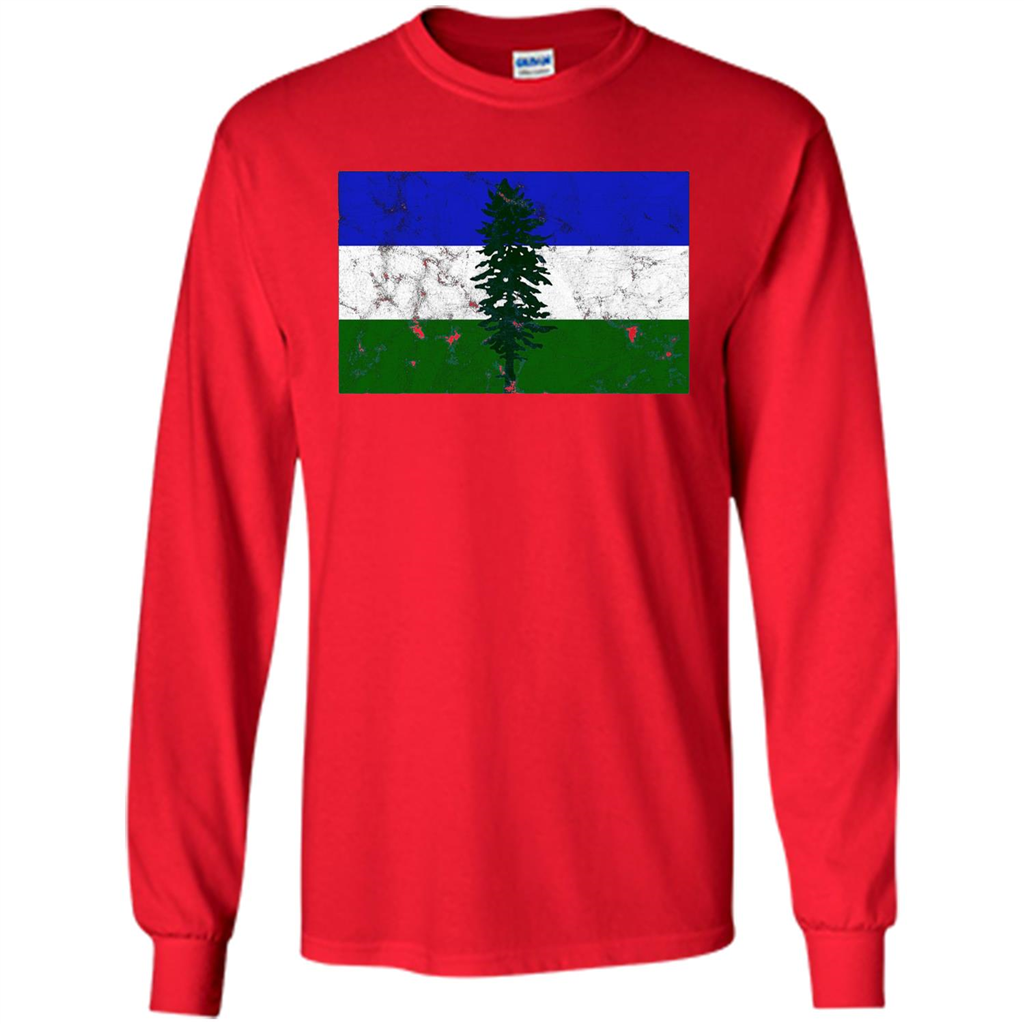 Distressed Cascadia Doug Flag Pacific Northwest T-shirt