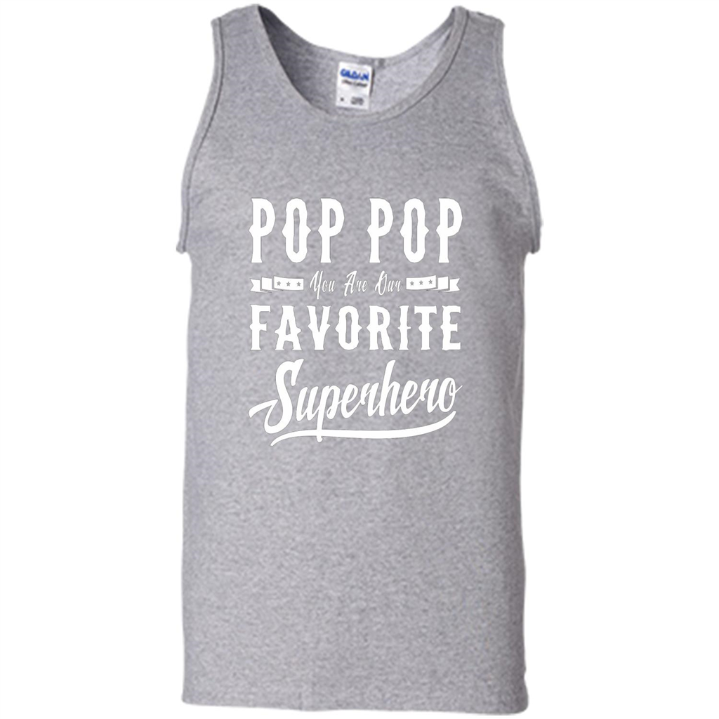 Pop Pop Superhero Fathers Day Gifts Dad Grandpa Men T-shirt