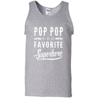 Pop Pop Superhero Fathers Day Gifts Dad Grandpa Men T-shirt