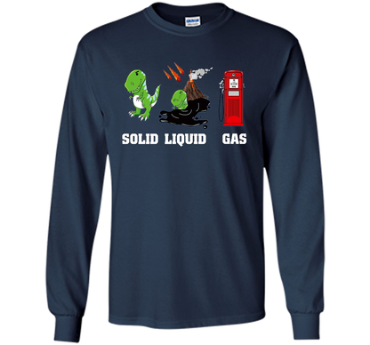 Dinosaur Solid Liquid Gas T-shirt Navy