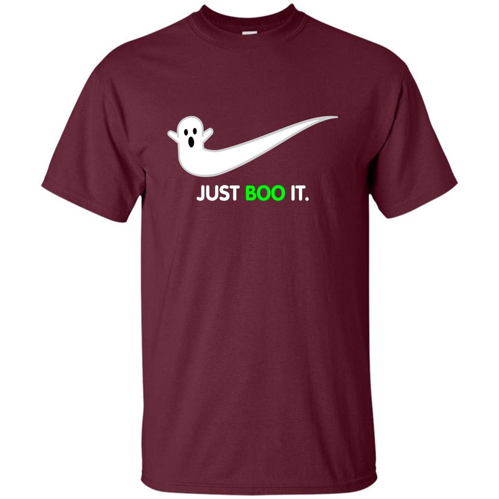 Just Boo It T-shirt Halloween Shirts Maroon