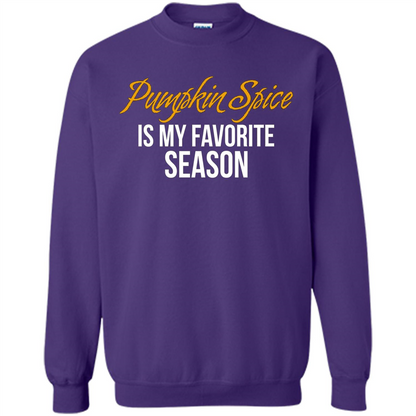 Pumpkin Spice T-Shirt, Pumpkin Spice Is My Favorite Season Purple