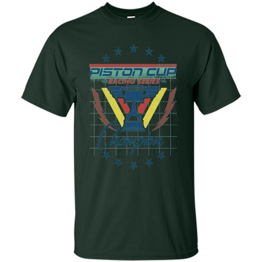 Love Car T-Shirt Piston Cup Racing Series Champion Forest Green