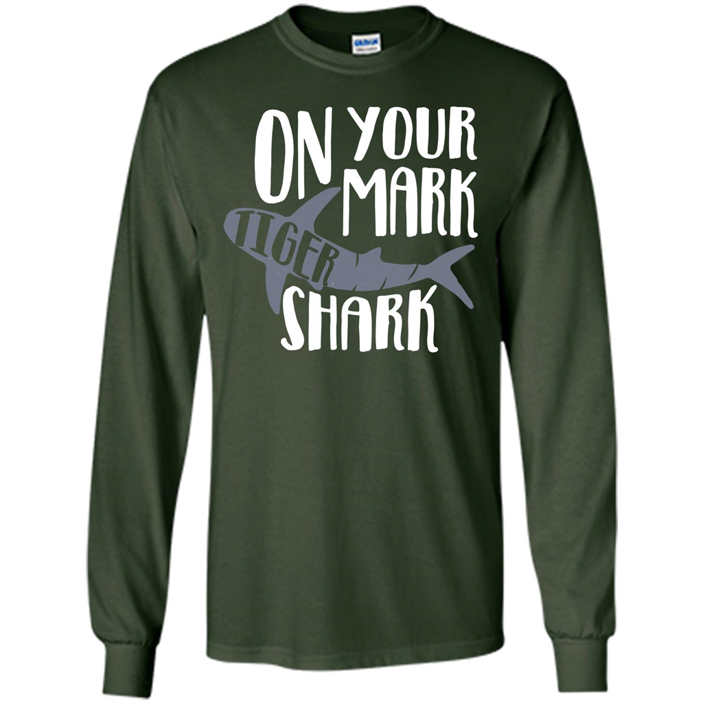 Tiger Shark T-shirt On Your Mark Tiger Shark T-shirt Forest Green