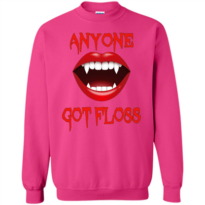 Anyone Got Floss Halloween Vampire T Shirt Scary Dental Fun