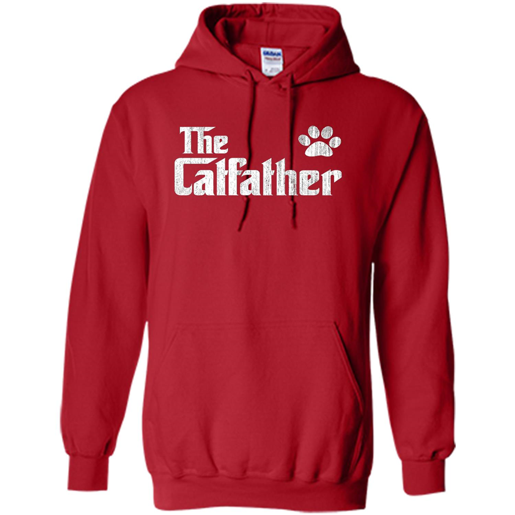 Cat Lover T-shirt The Catfather Red