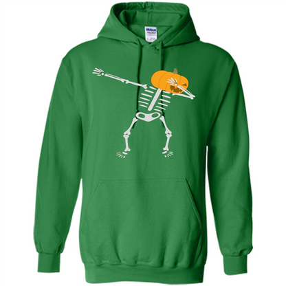 Dabbing Skeleton T-shirt Pumpkin Heat Dabbing Skeleton Irish Green