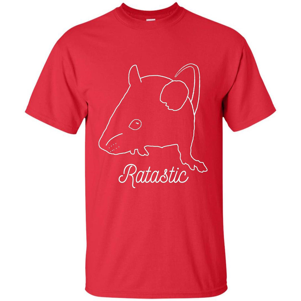 Cute Rat Owners T-shirt Ratastic Red