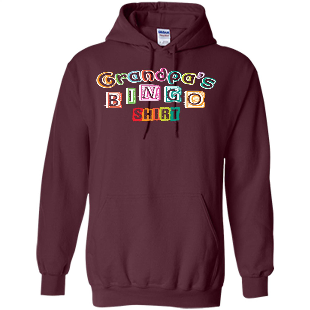 Papa T-shirt GrandpaŠ—Ès Bingo T-shirt Maroon